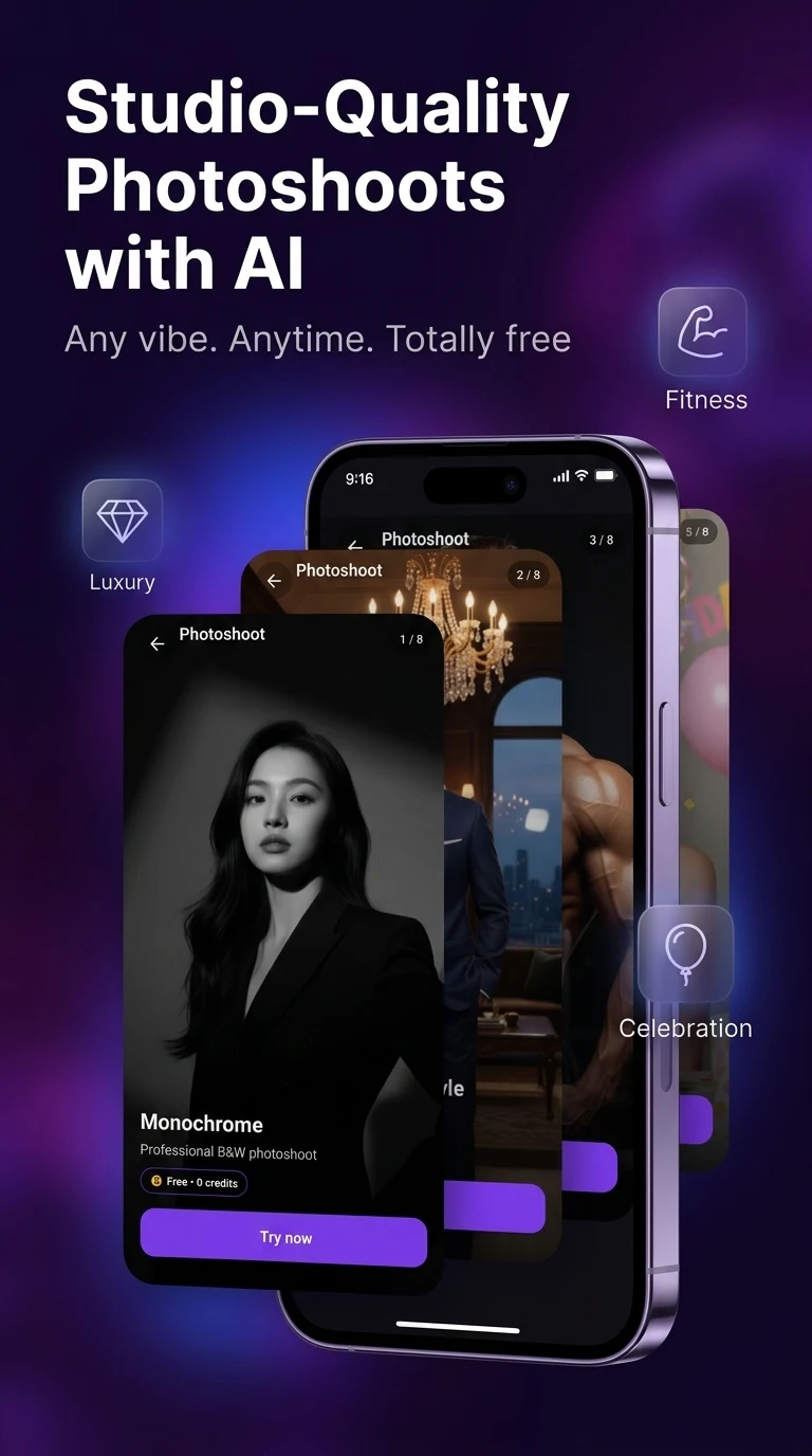 Andaaz AI screen for looks and editing options.